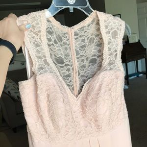 Mori Lee Lace and Chiffon Bridesmaid Dress